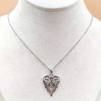 Ожерелье Yousheng Angel Wings, блестящие стразы, инкрустированные подвески, символ любви и защиты, ожерелье с шармом, ювелирный подарок серебряный