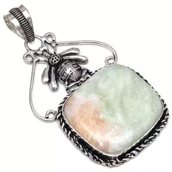 Ожерелье Зеленый Септерианский Драгоценный Камень Подарок Для Нее Ювелирные Изделия 2.75