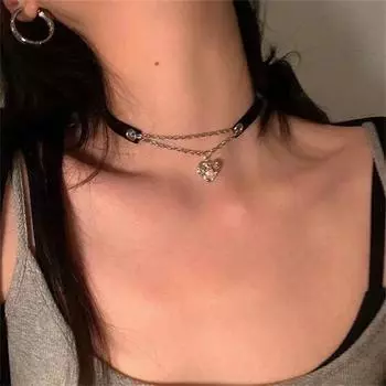 Ожерелье Женский Темный Нишевый Ошейник Ошейник Ошейник Пояс Ожерелье