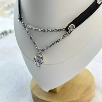 Ожерелье Женский Темный Нишевый Ошейник Ошейник Ошейник Пояс Ожерелье 1pcs