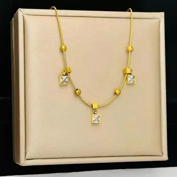 Ожерелье Женское Легкое Роскошное Подвесное Ювелирное Изделие Золотая Цепочка Ключицы Новый Товар