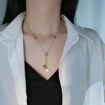 Ожерелье женское летнее простое и универсальное дизайнерское украшение Sense Premium Clavicle Chain Jewelry