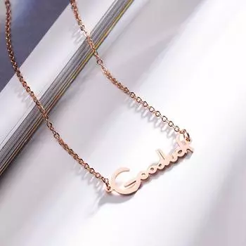 Ожерелье Женское модное розовое золото цепочка на ключицу с ювелирными украшениями ожерелье