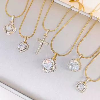 Ожерелье Женское Не Теряет Цвет Летнее Маленькое Милое Темпераментное Ожерелье Из Титановой Стали Расширенное Чувство Ювелирных Изделий Простая Цепочка На Ключицу