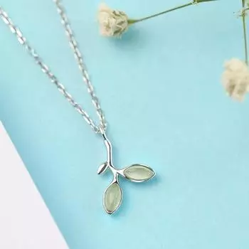Ожерелье женское S999 чистое серебро Мори стиль маленькая свежая ключичная цепочка простая подвеска 99