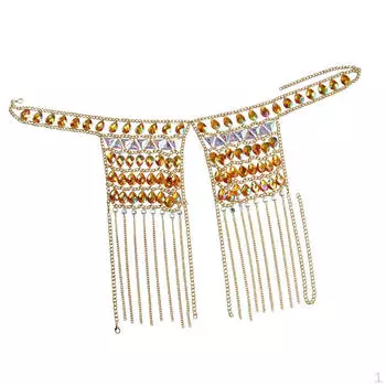 Ожерелье-жгут, женская цепочка на плечо, модное ожерелье с кисточками, ювелирные изделия