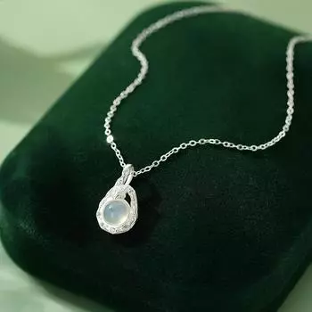 Ожерелье «Змея, глотающая яйцо» Цепь свитера «Дух змеи, держащей нефрит»