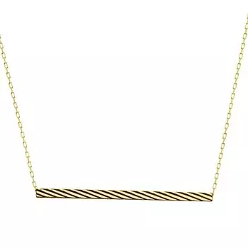 Ожерелье Золото 18 карат Дизайн Бар Золото K18 [Lara Christie] Женское lp51-0025-yg