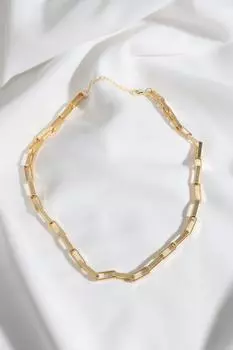 Ожерелье золотого цвета с цепочкой Baguette