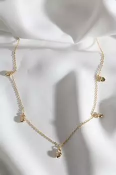 Ожерелье золотого цвета с фигуркой сердца