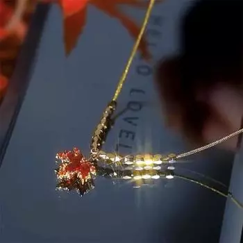 Ожерелья для женщин Ожерелье красный