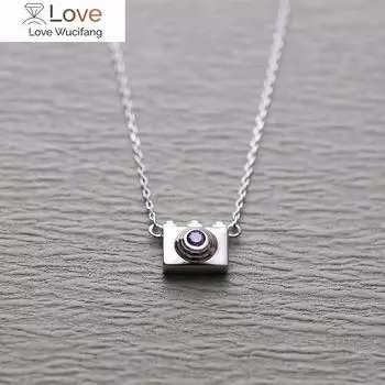 Ожерелья и подвески с камерой из стерлингового серебра 925 пробы для женщин Высококачественные ювелирные изделия из стерлингового серебра