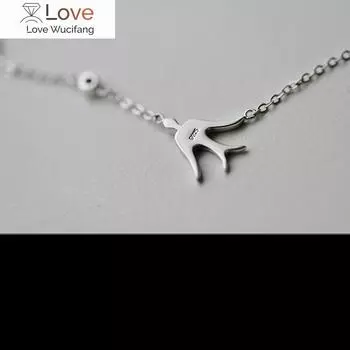 Ожерелья и подвески в виде ласточки из стерлингового серебра 925 пробы для женщин Высококачественные ювелирные изделия из стерлингового серебра
