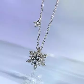 Ожерелья из белого золота 18 карат с сапфиром и гранеными драгоценными камнями для женщин, подарок на помолвку, стерлинговое серебро 925 пробы, ювелирные изделия About 45CM серебряный