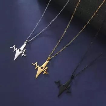 Ожерелья из нержавеющей стали с сердцебиением для студентов-медиков, золотая цепочка для мужчин, женская золотая цепочка