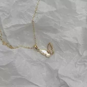 Ожерелья Подарки для девочек Цепочка-бабочка на ключицу Ожерелье для женщин Подвески Модные винтажные кулоны Ювелирные изделия