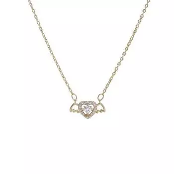 Ожерелья с подвеской в виде сердца Купидона, ожерелье с маленьким ангелом, литературная подвеска в виде ключицы, колье-чокер для женщин, ювелирные изделия, аксессуары, подарок