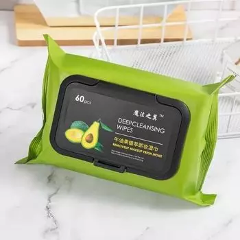 Оживить и обновить: Салфетки для снятия макияжа Beauty Clean & Glow, обогащенные алоэ вера, огурцом и витамином Е (60 салфеток)