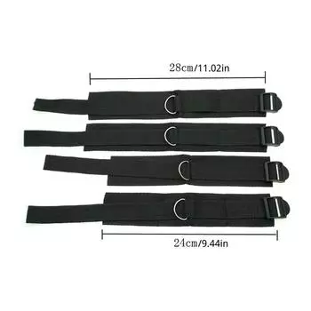 Оживите свою сексуальную жизнь с этим набором для фетиша БДСМ — наручники, браслеты на щиколотки и ограничители под кроватью! One Set