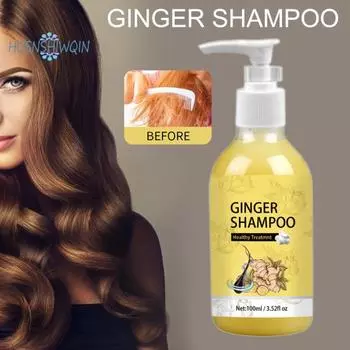 Оживление с помощью шампуня для ухода за волосами (100 мл) - для объема, облегчения зуда, против перхоти, защиты волос, питательного имбиря, кондиционера для роста волос 100ML