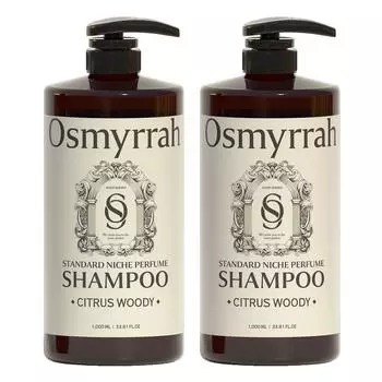 Ozmira Perfume Large Capacity Шампунь с легкой кислотностью и цитрусово-древесным ароматом, 2 шт., 1 л