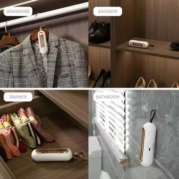 Озоновый дезодоратор для холодильника, стерилизатор, освежитель воздуха, устранитель запахов, очиститель воздуха для холодильника, фрукты, овощи 1PCS розовый