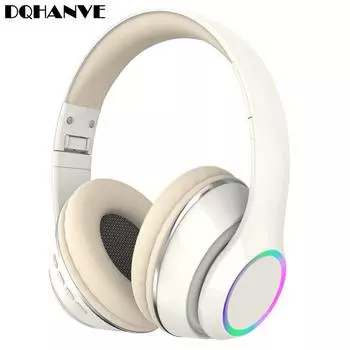 P101 TWS Светящиеся беспроводные наушники со светодиодной подсветкой Bluetooth Гарнитура Складные стереонаушники и шумоподавление для молодежи