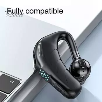 P13 Bluetooth-совместимые 5.0 наушники Handsfree светодиодный цифровой дисплей ушной крючок беспроводные наушники для вождения жёлтый