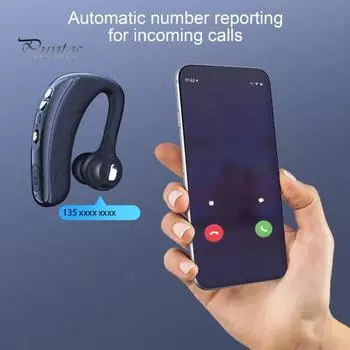 P13 Bluetooth-совместимые 5.0 наушники с шумоподавлением Мини-заушные беспроводные наушники для бизнеса чёрный/красный