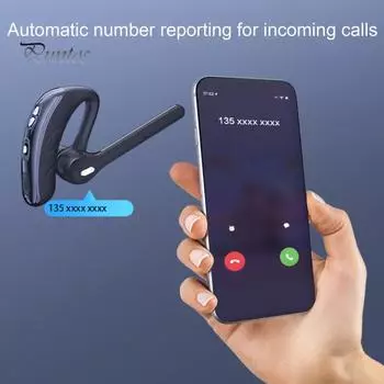 P13S Bluetooth-совместимые 5.1 наушники-крючки с шумоподавлением беспроводные наушники для звонков и музыки с микрофоном для бизнеса чёрный