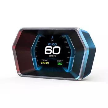 P17 obd2 мультиметр HUD спидометр с режимом отображения информации о неисправности obd2 ECU предупреждение о превышении скорости дисплей, диагностика OBD2+GPS, мультиметр, чтение,
