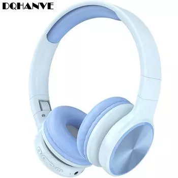 P201 TWS Беспроводные наушники Bluetooth Гарнитура Складные стереонаушники и шумоподавление для молодежи озеро синий