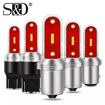 P21W led T20 W21 / 5W 7443 P21 / 5W 1400LM W21W автомобильная лампа 7440 BA15S BAU15S BAY15D PY21W Авто DRL Light 1156 1157 Белая лампа 12 В 1157 BAY15D P21/5W красный