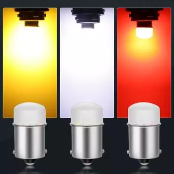 P21W P21 5 Вт светодиодная лампа 1156 1157 BA15S BAY15D светодиодная автомобильная сигнальная лампа R5W R10W DRL дневные ходовые огни 12 В авто белый желтый красный 1157 BAY15D P21/5W-1pc красный