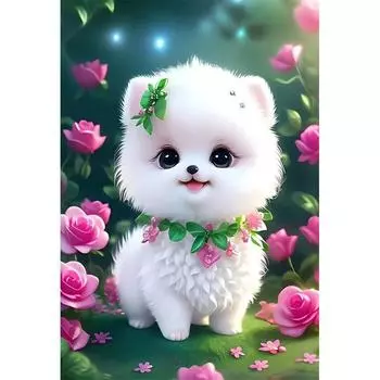 P31 # мультфильм милый шпиц собака наклейка на автомобиль виниловая наклейка водостойкие украшения животные наклейки на автомобиль A-15cm-Longest Side