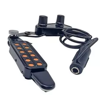 P-011 12 звуковых отверстий гитарный звукосниматель с тюнером громкости тона магнитный датчик звукоснимателя для акустической