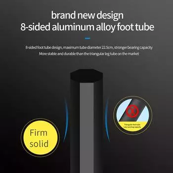 P-880 Портативный штатив-стойка из алюминиевого сплава, грузоподъемность 5 кг/11 фунтов, макс. высота 148 см/58,2 дюйма чёрный