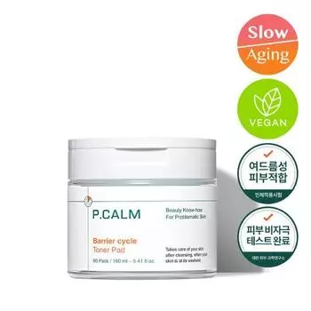 P.CALM Barrier Cycle Toner Pads 60 sheets