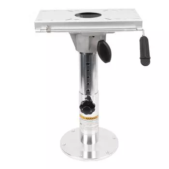 Пьедестал для сиденья лодки из алюминиевого сплава, поворотный на 360 градусов, регулируемая высота от 350 до 500 мм, съемный пьедестал