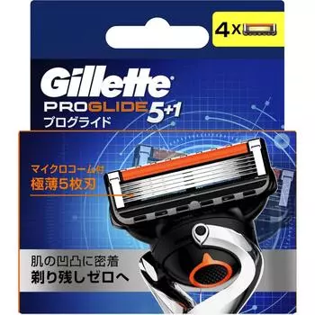 P&G Japan Gillette Progride руководство, 4 сменных лезвия Мужские сменные лезвия Бритвы для мужчин Поместите использованное лезвие в пустое место в футляре и