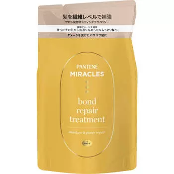 P&G Japan Pantene Miracles Bond Repair Series Увлажняющий и восстанавливающий уход, сменный блок, 350 г, шампунь/кондиционер (премия) После мытья шампунем слегка промокните