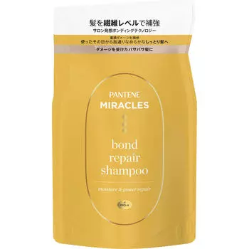 P&G Japan Pantene Miracles Bond Repair Series Moisture & Power Repair Шампунь Сменный блок 350 г Шампунь/кондиционер (премия) Мягко помассируйте влажную кожу.