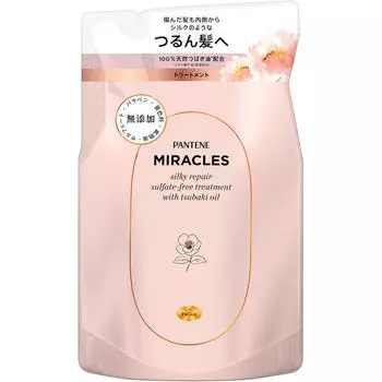P&G Japan Pantene Miracles Silky Repair Treatment Refill 350 г Шампунь/кондиционер (премия) После мытья шампунем слегка слейте воду и нанесите соответствующее средство.