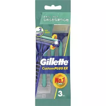 P&G Япония Gillette Custom Plus Custom Plus EX одноразовые встряхивающие 3 шт.. Мужские одноразовые бритвы для мужчин