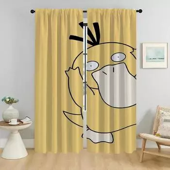 P-pokemones Противомоскитные шторы для гостиной, оконные шторы для комнаты, 2-х панельные шторы, перегородки, домашние интерьерные шторы для детей W50xH70cmx2pcs-CL