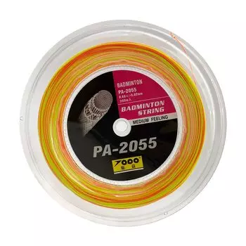 PA2055 Радужная струна для бадминтона 200 м для бадминтона, студенческая, зеленая (0,68 мм±0,02 мм) Кишечник, Новичок… (Флуоресцентный и оранжевый)