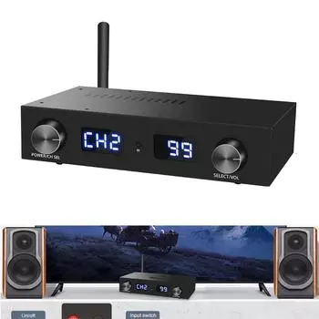 PA510 5.1-канальный цифровой усилитель мощности, совместимый с Bluetooth, мощный выход 50 Вт x 4 + 100 Вт x 2, 6-канальный пульт дистанционного управления