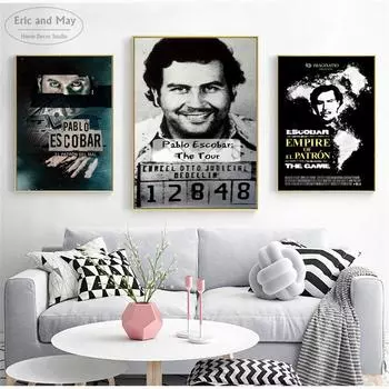 Пабло Эскобар Колумбия классический настенный художественный холст живопись постер для домашнего декора постеры и принты без рамы декоративные фотографии 21cm30cm NoFrame