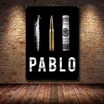 Пабло Эскобар кружка Narcos Обложка фильма Подарочный постер Настенная картина Картина на холсте Печать плакатов Гостиная Домашний декор куадрос 21x30cm No Frame