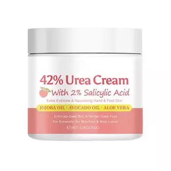 Pach Мощный уход за потрескавшимися пятками и ступнями с 45% мочевины увлажняющий и восстанавливающий крем для ног 150 г розовый